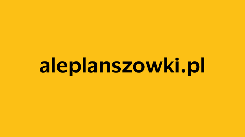 yellow square with company website name of aleplanszowki.pl